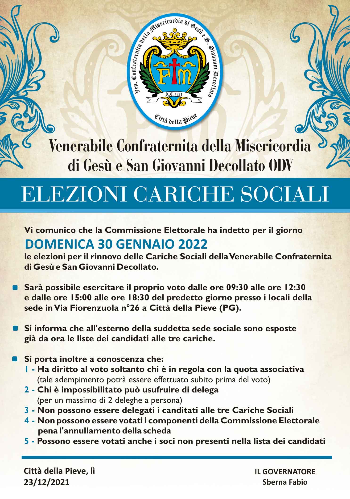 poster elezioni 70x100 cm